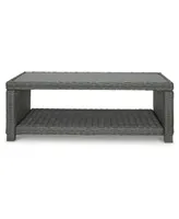Signature Design By Ashley 17.75" Resin Wicker Outdoor Coffee Table