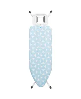 Ironing Board C, 49" x 18", 124 45 Centimeter - Solid Steam Iron Rest, 1" 25 Millimeter White Frame