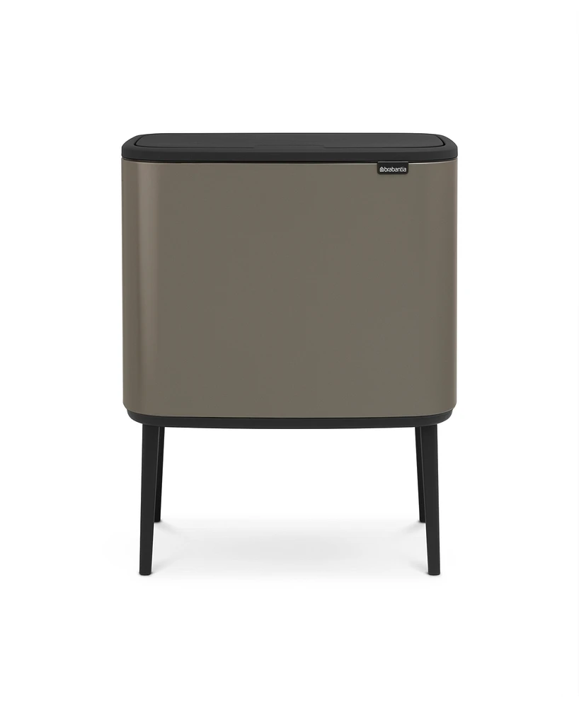 Bo Touch Top Dual Compartment Trash Can, 3 plus 6 Gallon