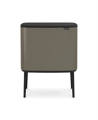 Bo Touch Top Dual Compartment Trash Can, 3 plus 6 Gallon