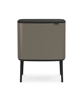 Bo Touch Top Dual Compartment Trash Can, 3 plus 6 Gallon