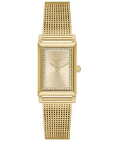 Lacoste Women's Catherine Gold-Tone Mesh Bracelet Watch 28.3mm x 20.7mm
