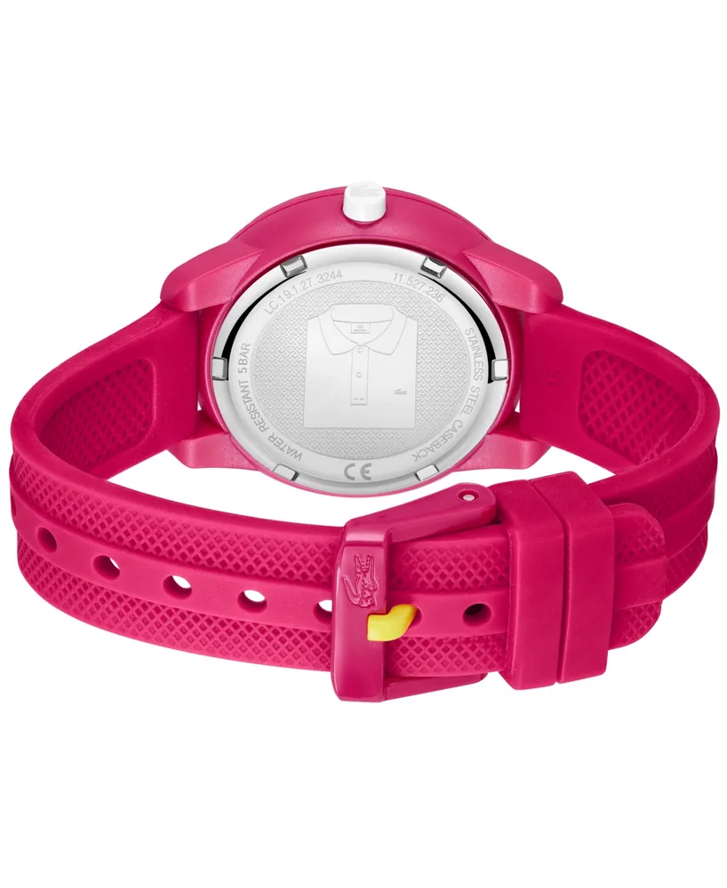 Lacoste Mini Tennis Raspberry Silicone Strap Watch 34mm