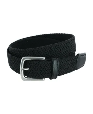 Trafalgar Men's Riverside Solid Stretch Weave Belt