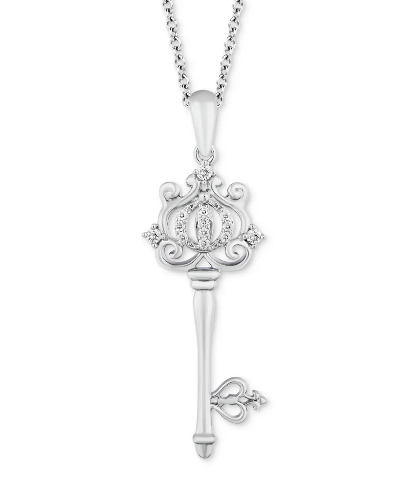 Enchanted Disney Fine Jewelry Tinkerbell's Diamond and Green Tourmaline Key  Pendant 1/20ctw | REEDS Jewelers