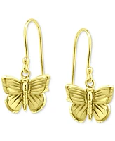 Giani Bernini Textured Butterfly Drop Earrings, Created for Macy's