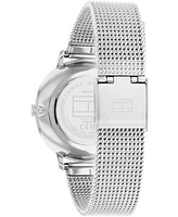 Tommy Hilfiger Women's Two Hand Silver-Tone Stainless Steel Watch 34mm