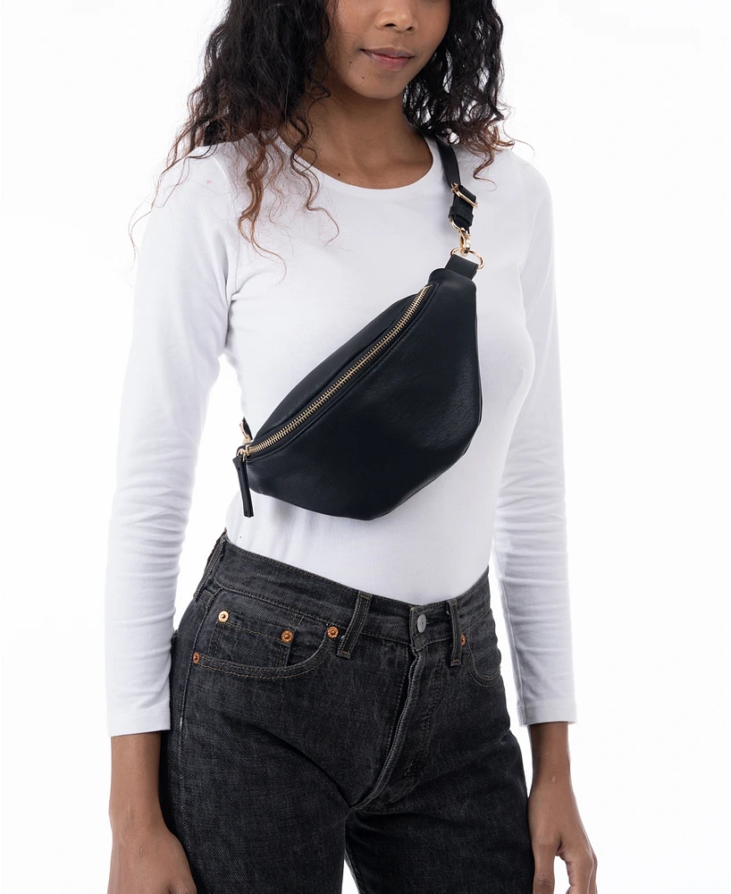 I.n.c. International Concepts Bean-Shaped Fanny Pack With Interchangeable Straps, Created for Macy's