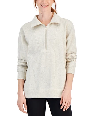 Id Ideology Women's Quarter-Zip Sweatshirt, Created for Macy's