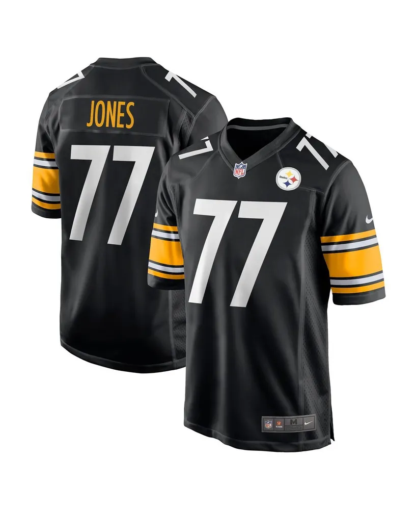 Men's Nike Broderick Jones Black Pittsburgh Steelers 2023 Nfl Draft First Round Pick Game Jersey