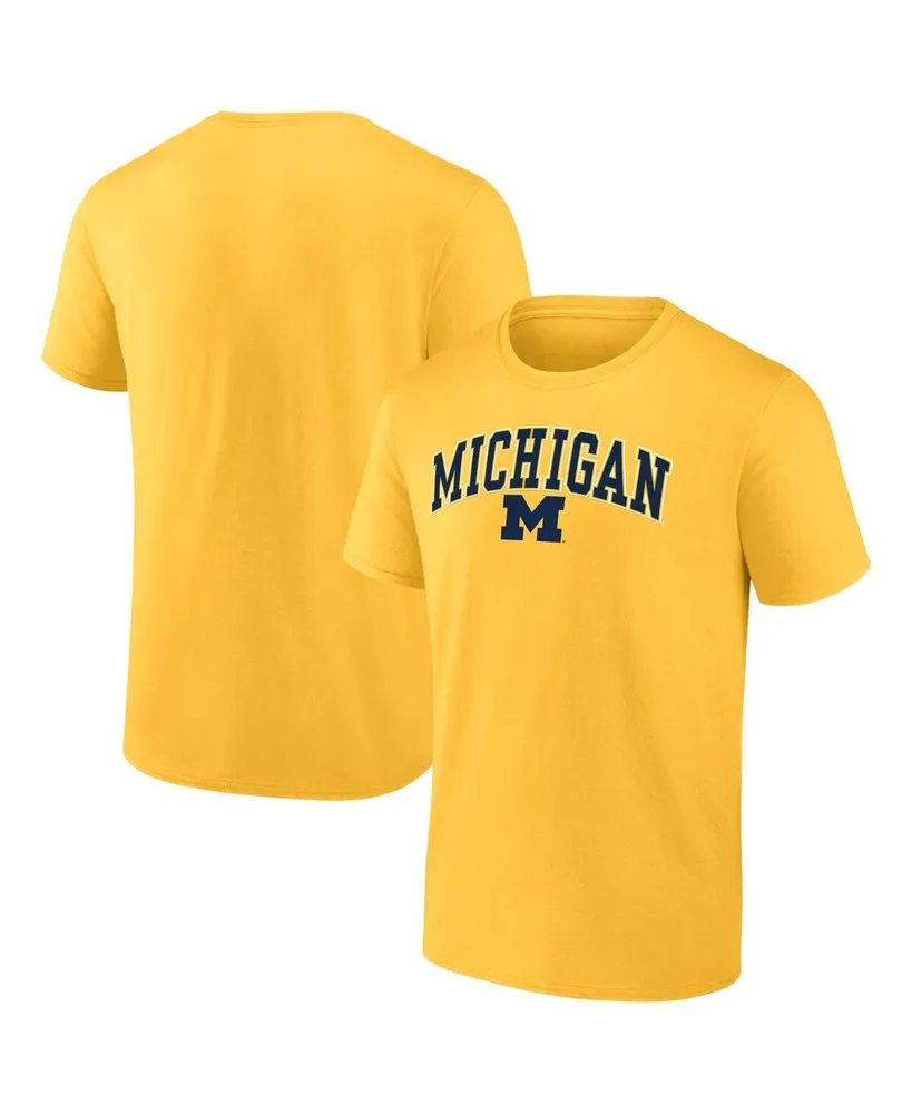 Men's Fanatics Gold Michigan Wolverines Campus T-shirt