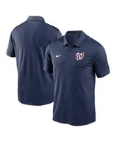 Men's Nike Navy Washington Nationals Agility Performance Polo Shirt