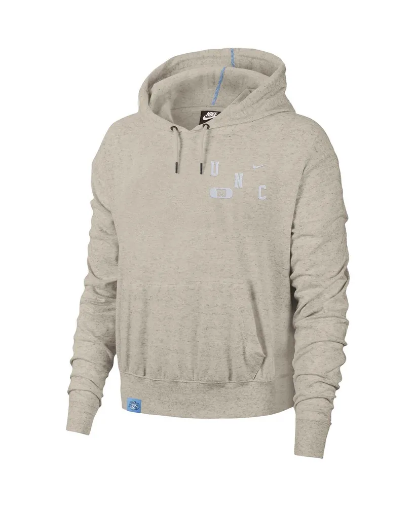 Women's Nike Cream North Carolina Tar Heels Vintage-Inspired Pullover Hoodie