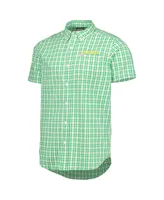 Men's Columbia Green Oregon Ducks Rapid Rivers Logo Button-Down Shirt