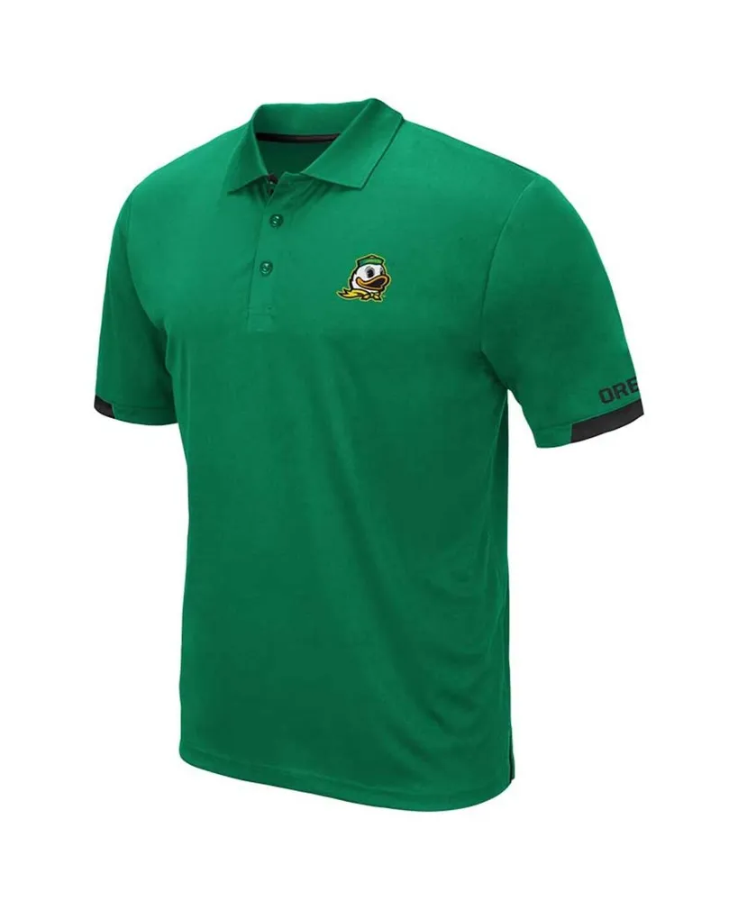 Men's Colosseum Green Oregon Ducks Big and Tall Santry Polo Shirt