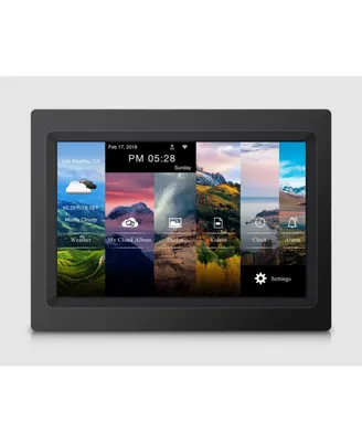 Alpha Digital 10in Cloud Photo Frame,KS1016, 20GB Cloud Storage, Battery/App Support