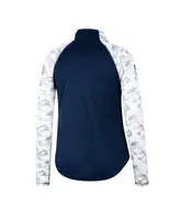 Colosseum Women's Colosseum Navy Notre Dame Fighting Irish Oht Military-Inspired  Appreciation Flash Arctic Camo Raglan Quarter-Zip Jacket