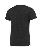 Men's Original Retro Brand Heathered Black Tennessee Volunteers Vintage-Inspired Tri-Blend T-shirt