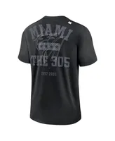 Men's Nike Black Miami Marlins Statement Game Over T-shirt