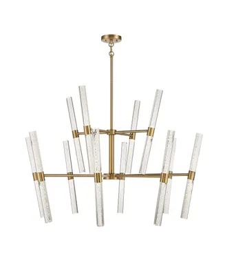 Savoy House Arlon 24-Light Led Chandelier in Warm Brass