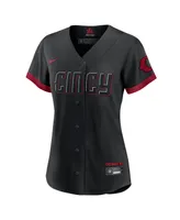 Women's Nike Black Cincinnati Reds Barry Larkin 2023 City Connect Replica Player Jersey