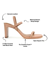 Journee Signature Women's Lenonn Block Heel Dress Sandals