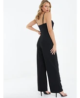 Quiz Women's Cowl Neck Palazzo Jumpsuit