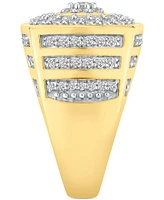 Men's Diamond Multi-Cluster Statement Ring (2 ct. t.w.) in 10k Gold