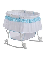 Dream On Me Baby Lacy Portable 2-in-1 Bassinet, Light Grey