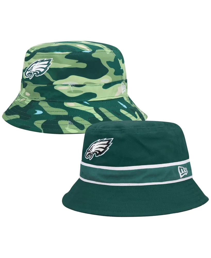 Philadelphia Eagles New Era Stripe 39THIRTY Flex Hat - Midnight Green