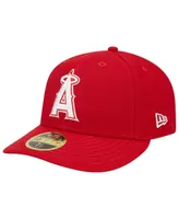 Men's New Era Scarlet Los Angeles Angels Low Profile 59FIFTY Fitted Hat