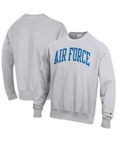 Men's Champion Heathered Gray Air Force Falcons Arch Reverse Weave Pullover Sweatshirt