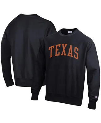 Men's Champion Texas Longhorns Arch Reverse Weave Pullover Sweatshirt