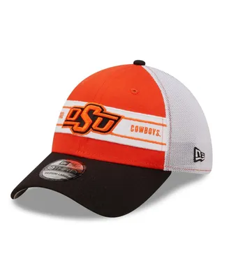 Men's New Era Orange and Black Oklahoma State Cowboys Banded 39THIRTY Flex Hat
