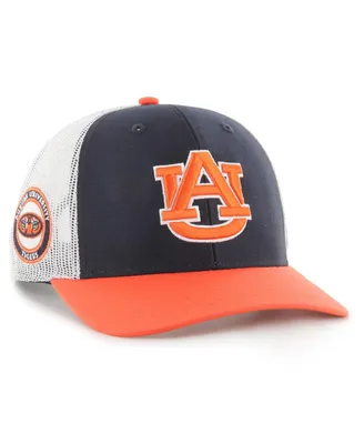 Men's '47 Brand Navy Auburn Tigers Side Note Trucker Snapback Hat