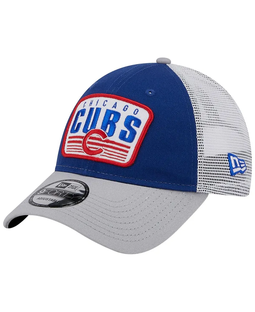 Men's New Era Royal Chicago Cubs Two-Tone Patch 9FORTY Snapback Hat