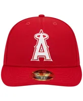 Men's New Era Scarlet Los Angeles Angels Low Profile 59FIFTY Fitted Hat