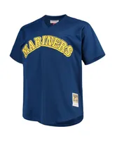 Men's Mitchell & Ness Ken Griffey Jr. Royal Seattle Mariners Big and Tall Cooperstown Collection Mesh Batting Practice Jersey