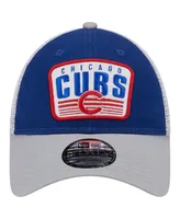 Men's New Era Royal Chicago Cubs Two-Tone Patch 9FORTY Snapback Hat