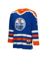 Men's Mitchell & Ness Paul Coffey Royal Edmonton Oilers 1986 Blue Line Player Jersey