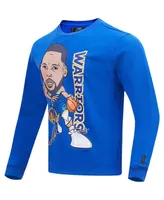 Men's Stephen Curry Royal Golden State Warriors Avatar Pullover Sweatshirt
