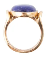 Barse Nova Genuine Blue Lapis Oval Ring