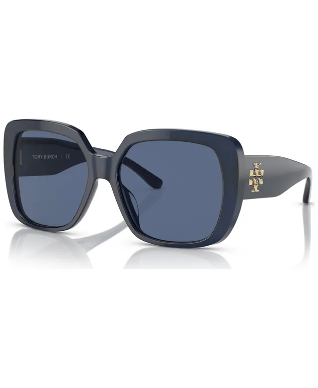 Tory Burch Black With Ivory Piping Sunglasses