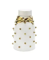 Ceramic Jar with Elegant Detail and Studded