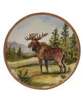 Certified International Mountain Summit Set of 4 Dinner Plates