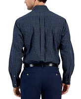 Club Room Men's Regular-Fit Check Dress Shirt, Created for Macy's