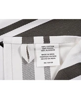 Kaf Home Union Stripe Cotton 3 Piece Kitchen Dish Towel Set, 18" x 28"