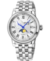 Gevril Men's Madison Swiss Automatic Silver-Tone Stainless Steel Watch 39mm