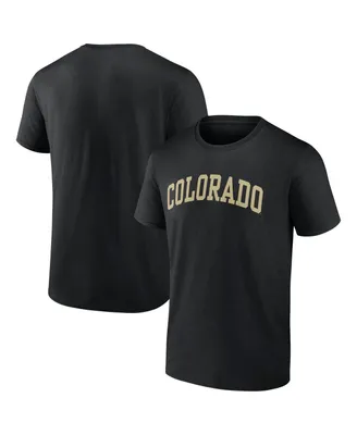 Men's Fanatics Black Colorado Buffaloes Basic Arch T-shirt