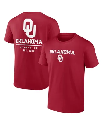 Men's Fanatics Crimson Oklahoma Sooners Game Day 2-Hit T-shirt